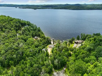 Wide aerial view of Lac-Simon — Chalet Beach House — Lac-Simon, Outaouais